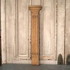 #53605 - Antique&nbsp;Oak&nbsp;Fireplace&nbsp;Mantel&nbsp;Fluted&nbsp;Pilaster&nbsp;image