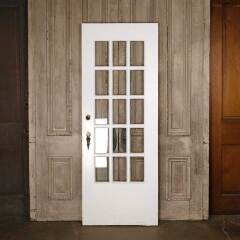 #53615 - 30x79&nbsp;Antique&nbsp;15&nbsp;Lite&nbsp;French&nbsp;Entry&nbsp;Door&nbsp;image