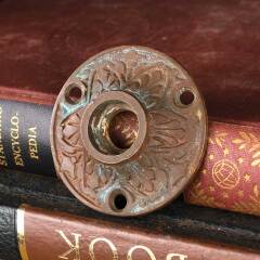 #53674 - Antique&nbsp;Ornate&nbsp;Bronze&nbsp;Doorknob&nbsp;Rosette&nbsp;image