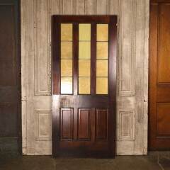 #53758 - 36x80&nbsp;Antique&nbsp;Pine&nbsp;&&nbsp;Colored&nbsp;Glass&nbsp;Door&nbsp;image