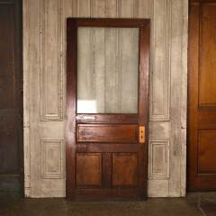 #53761 - 36x79&nbsp;Antique&nbsp;Wood&nbsp;Half&nbsp;Lite&nbsp;Interior&nbsp;Door&nbsp;image