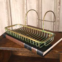 #53789 - Antique&nbsp;Brass&nbsp;Bathtub&nbsp;Rim&nbsp;Soap&nbsp;Dish&nbsp;Caddy&nbsp;image