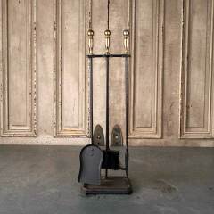 #53816 - Antique&nbsp;Metal&nbsp;&&nbsp;Brass&nbsp;Fireplace&nbsp;Tool&nbsp;Set&nbsp;image