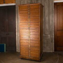 #53847 - Antique&nbsp;Oak&nbsp;Flat&nbsp;Map&nbsp;50&nbsp;Drawer&nbsp;Cabinet&nbsp;Unit image