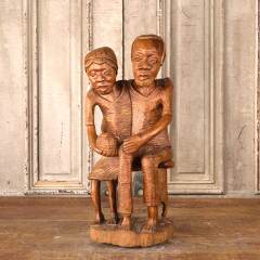 #53881 - Antique&nbsp;Hand&nbsp;Craved&nbsp;Wood&nbsp;Figural&nbsp;Sculpture&nbsp;image