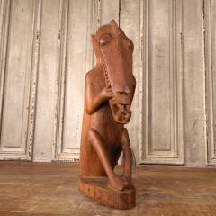 #53882 - Antique&nbsp;Hand&nbsp;Carved&nbsp;Wood&nbsp;Sculpture&nbsp;image