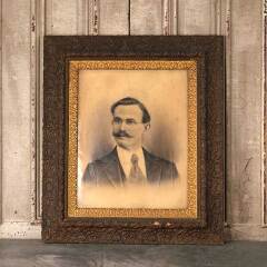 #53969 - 26x30&nbsp;Antique&nbsp;Wood&nbsp;&&nbsp;Gesso&nbsp;Picture&nbsp;Frame&nbsp;image