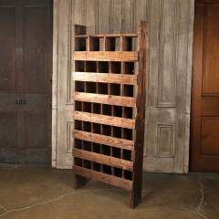 #53992 - 30x72&nbsp;Primitive&nbsp;Pine&nbsp;Wood&nbsp;Parts&nbsp;Bin&nbsp;Cabinet&nbsp;image