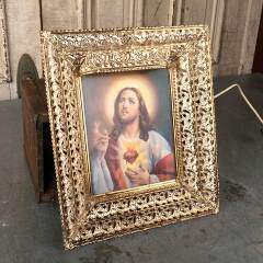 #54068 - Vintage&nbsp;Mary&nbsp;&&nbsp;Jesus&nbsp;Hologram&nbsp;Wall&nbsp;Hanging&nbsp;image