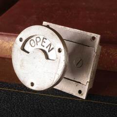 #54188 - Vintage&nbsp;Bathroom&nbsp;Stall&nbsp;Door&nbsp;Lock&nbsp;Hardware&nbsp;image