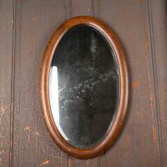 #54337 - 19x31&nbsp;Oak&nbsp;Framed&nbsp;Oval&nbsp;Beveled&nbsp;Mirror&nbsp;image