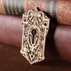 #54496 - Antique&nbsp;Ornate&nbsp;Bronze&nbsp;Keyhole&nbsp;Escutcheon image
