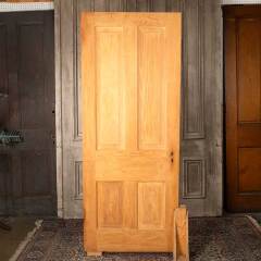 #54546 - 32x79&nbsp;Antique&nbsp;4&nbsp;Panel&nbsp;Wood&nbsp;Interior&nbsp;Door&nbsp;image