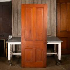 #54557 - 32x79&nbsp;Antique&nbsp;4&nbsp;Panel&nbsp;Wood&nbsp;Interior&nbsp;Door&nbsp;image