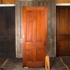 #54561 - 32x79&nbsp;Antique&nbsp;4&nbsp;Panel&nbsp;Wood&nbsp;Interior&nbsp;Door&nbsp;image