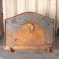 #54688 - 24x18&nbsp;Cast&nbsp;Iron&nbsp;Fireplace&nbsp;Sun&nbsp;Fireback&nbsp;Panel&nbsp;image