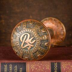 #54709 - Antique&nbsp;Mallory&nbsp;Wheeler&nbsp;Arabic&nbsp;Doorknobs&nbsp;image