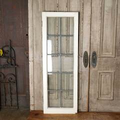 #54741 - 20x59&nbsp;Salvaged&nbsp;10&nbsp;Lite&nbsp;Leaded&nbsp;Glass&nbsp;Window&nbsp;image
