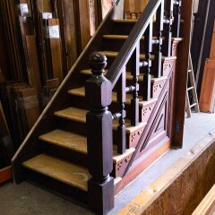 #54785 - 43x118&nbsp;Salvaged&nbsp;Antique&nbsp;Victorian&nbsp;Staircase image