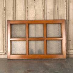 #54861 - 36x24&nbsp;Antique&nbsp;6&nbsp;Lite&nbsp;Wood&nbsp;Transom&nbsp;Window&nbsp;image