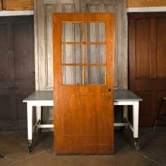 #54878 - 36x83&nbsp;Antique&nbsp;6&nbsp;Lite&nbsp;Wood&nbsp;Classroom&nbsp;Door&nbsp;image