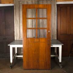 #54886 - 36x84&nbsp;Antique&nbsp;Wood&nbsp;6&nbsp;Lite&nbsp;Classroom&nbsp;Door&nbsp;image