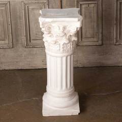 #54899 - 11x28&nbsp;Plaster&nbsp;Corinthian&nbsp;Column&nbsp;Pedestal&nbsp;image