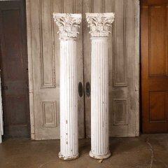 #55032 - Fluted&nbsp;Wood&nbsp;Columns&nbsp;w/&nbsp;Corinthian&nbsp;Capitals image