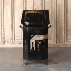 #55052 - 14x24&nbsp;Antique&nbsp;Victorian&nbsp;Coal&nbsp;Hod&nbsp;Scuttle&nbsp;Bin&nbsp;image