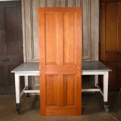 #55172 - 30x77&nbsp;Salvaged&nbsp;4&nbsp;Panel&nbsp;Wood&nbsp;Interior&nbsp;Door&nbsp;image