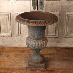 #55826 - 23x30&nbsp;Antique&nbsp;Cast&nbsp;Iron&nbsp;Garden&nbsp;Urn&nbsp;Planter&nbsp;image