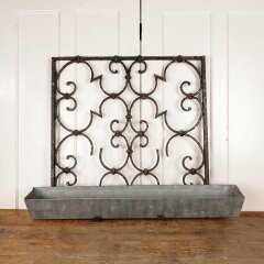 #55853 - Repurposed&nbsp;Wrought&nbsp;Iron&nbsp;Panel&nbsp;Wall&nbsp;Planter&nbsp;image