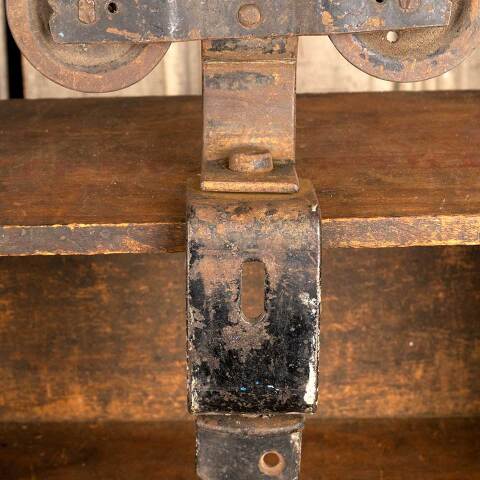 #10147 Antique Pocket Door Roller Hanger Hardware image 3