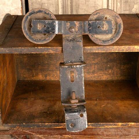 #10147 Antique Pocket Door Roller Hanger Hardware image 5