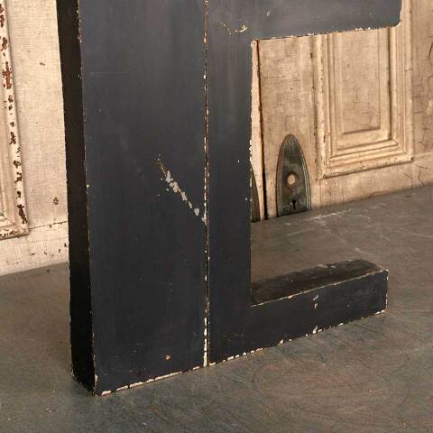 #11095 Salvaged Vintage Metal Building Sign Letter E image 2