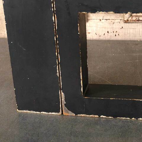 #11105 Art Deco Metal Building Sign Letter "E" image 4