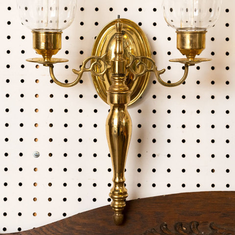 #11518 Brass Oil Candle Wall Sconces image 2
