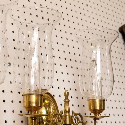 #11518 Brass Oil Candle Wall Sconces image 5