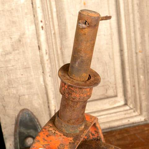 #12716 Antique Cast Iron Factory Cart Caster Wheels image 8