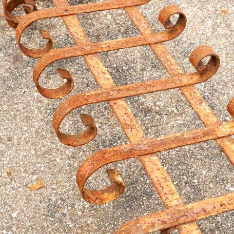 #12806 Antique Wrought Iron Window Guard image 5