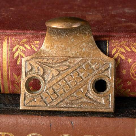 #13377 Antique Victorian Window Finger Sash Lift image 2