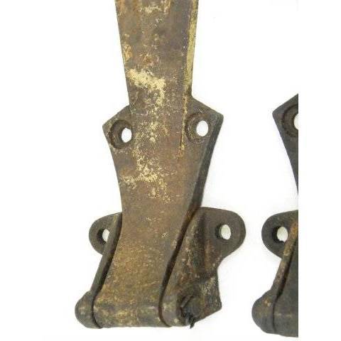 #14012 Antique Iron Industrial Hinges image 2