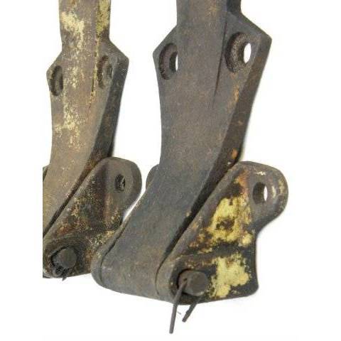 #14012 Antique Iron Industrial Hinges image 4