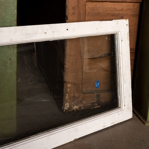 #14319 38x19 Salvaged Oak Transom Window image 2