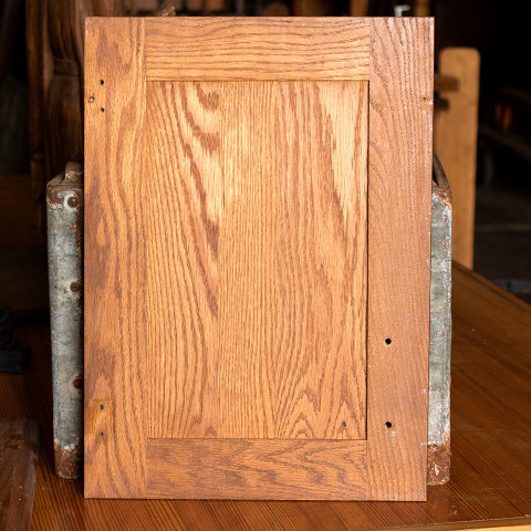 #14450 Salvaged Oak Cabinet Door image 5