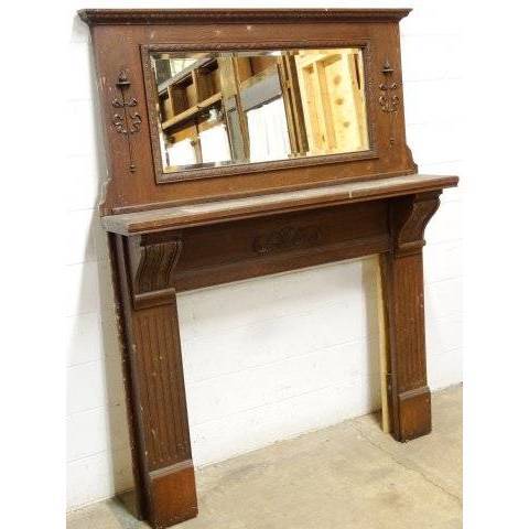 #14556 Salvaged Wood Fireplace Mantel image 2