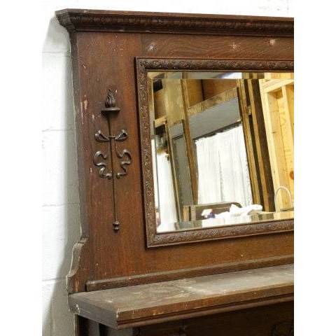 #14556 Salvaged Wood Fireplace Mantel image 4