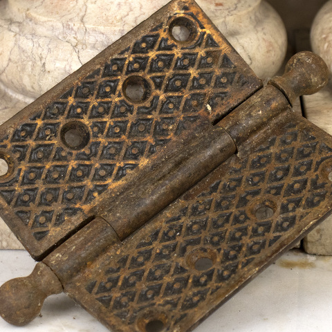 #14575 Antique Ball Finial Door Hinge image 4