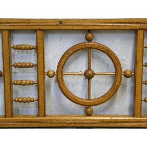 #14983 Antique Victorian Oak Stick & Ball Panel image 3