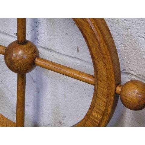 #14983 Antique Victorian Oak Stick & Ball Panel image 5